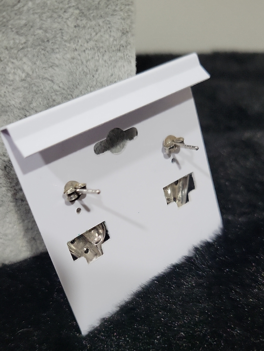 925 Silver And Sapphire Earrings - Picture 5 of 12